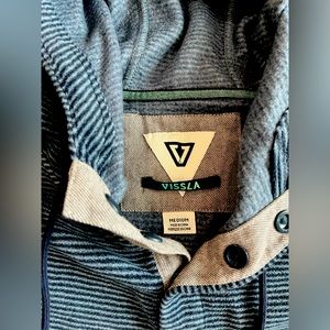 VISSLA Striped Fleece Hoodie